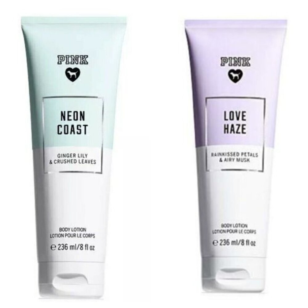 Victorias Secret PINK Body Lotion Fragrance 8oz x2